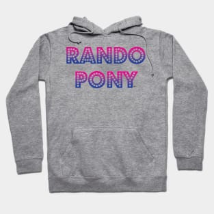 RandoPonyTM Marquee Bisexual Gradient Hoodie